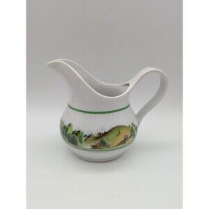 Estee Lauder 1978 Vintage Porcelain Pitcher Creamer Rustic Watermill Farmhouse